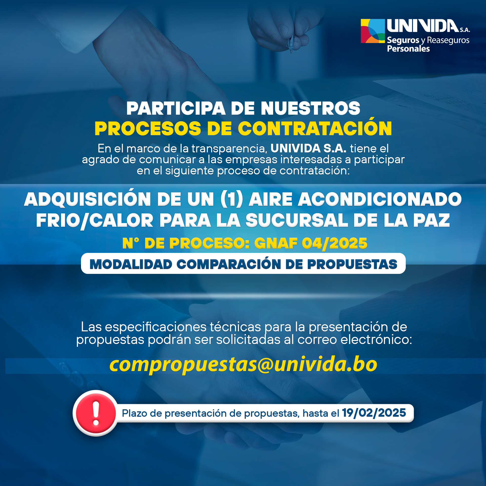 Proceso de contratación 2025