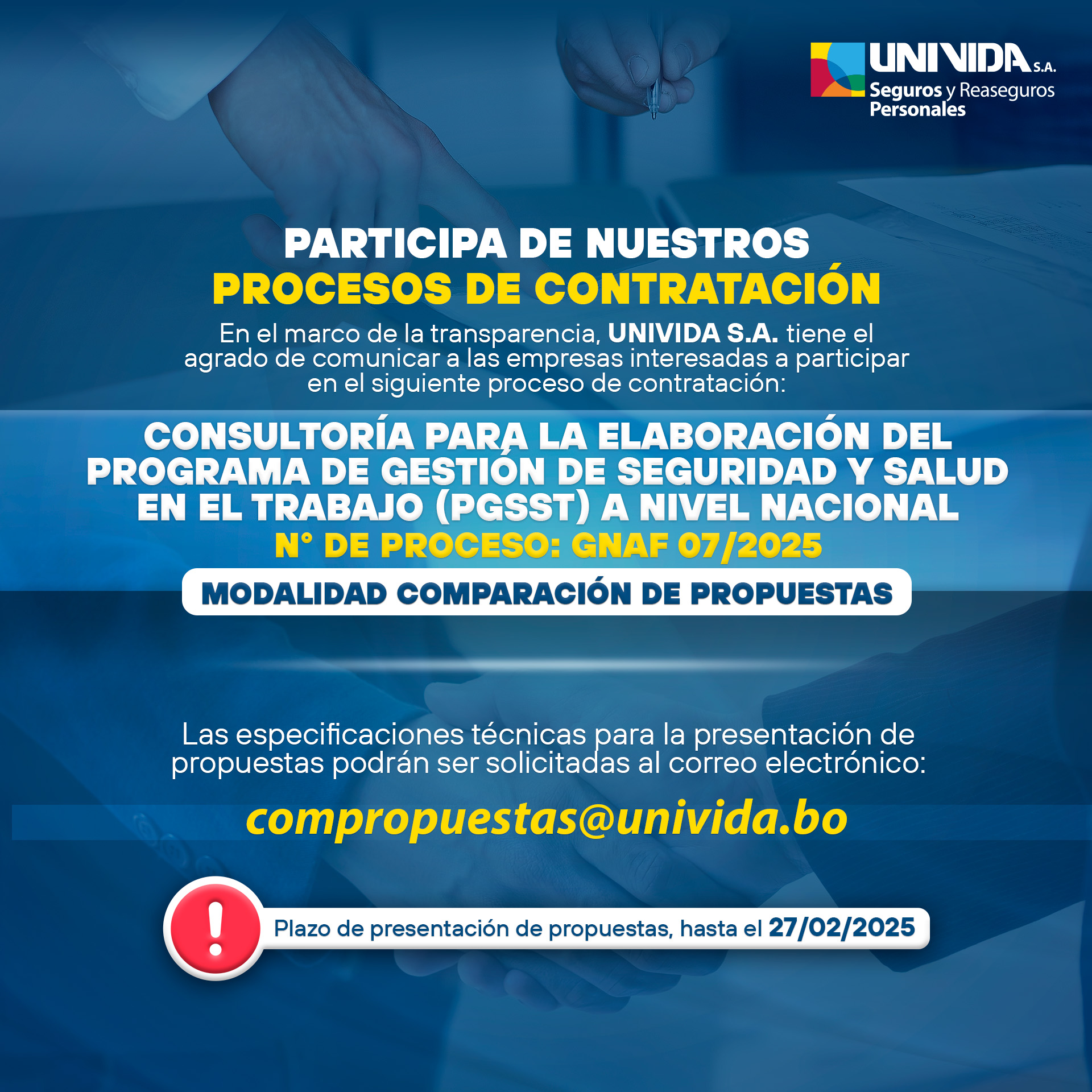 Proceso de contratación 2025
