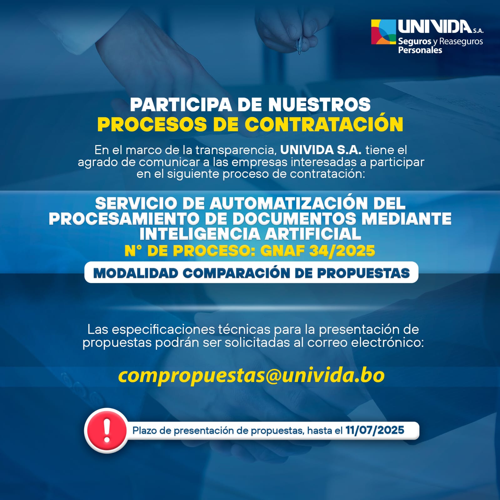 Proceso de contratación 2025