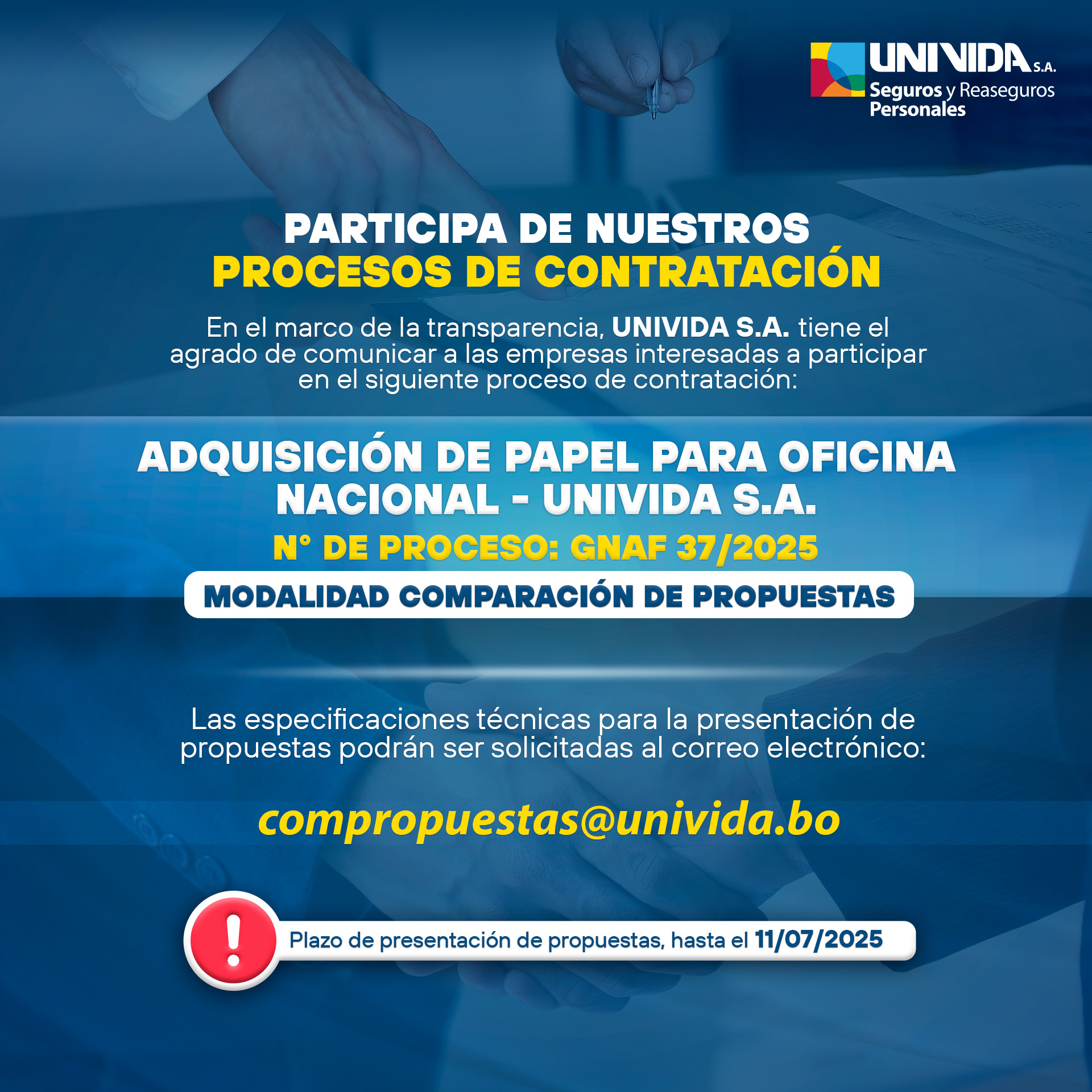 Proceso de contratación 2025