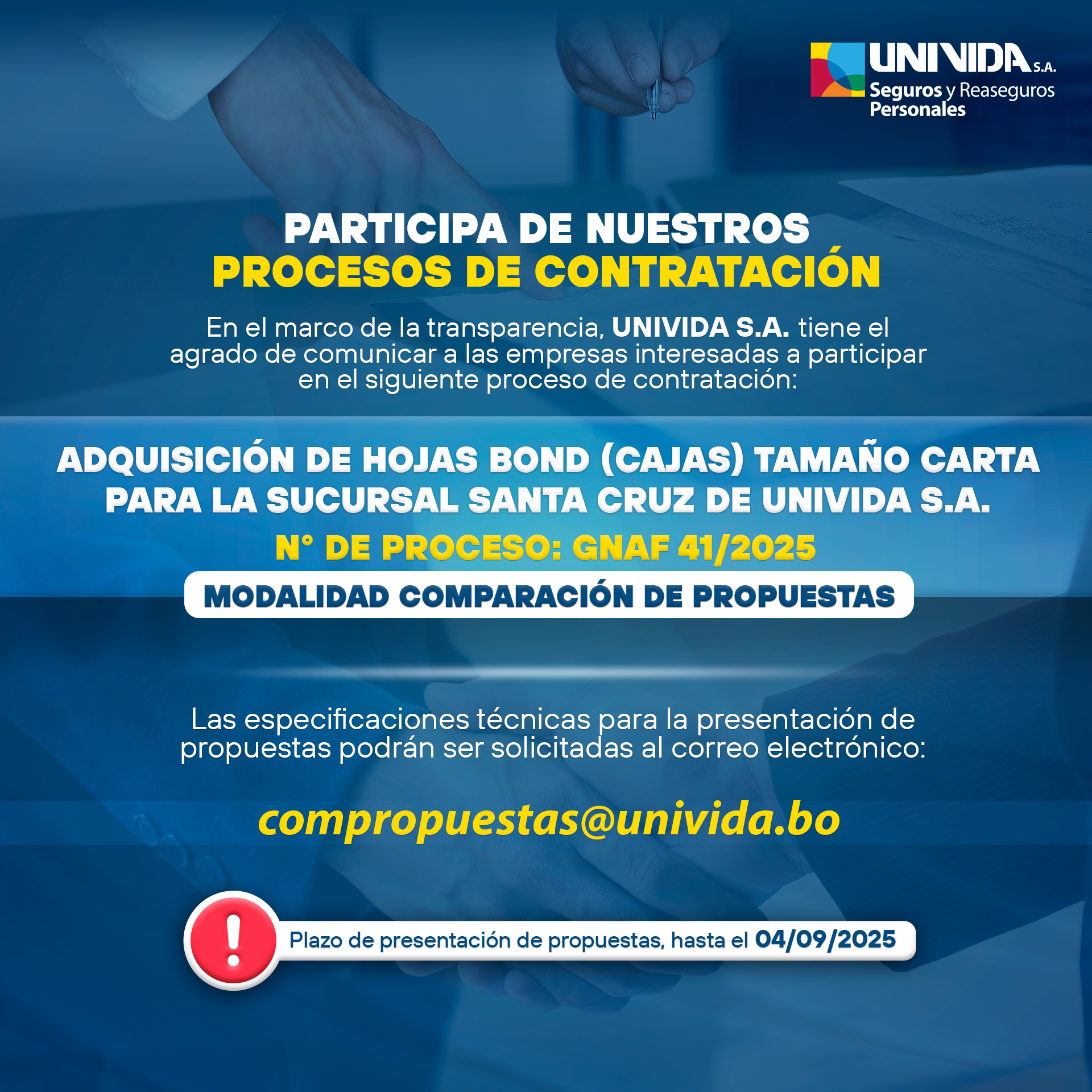 Proceso de contratación 2025