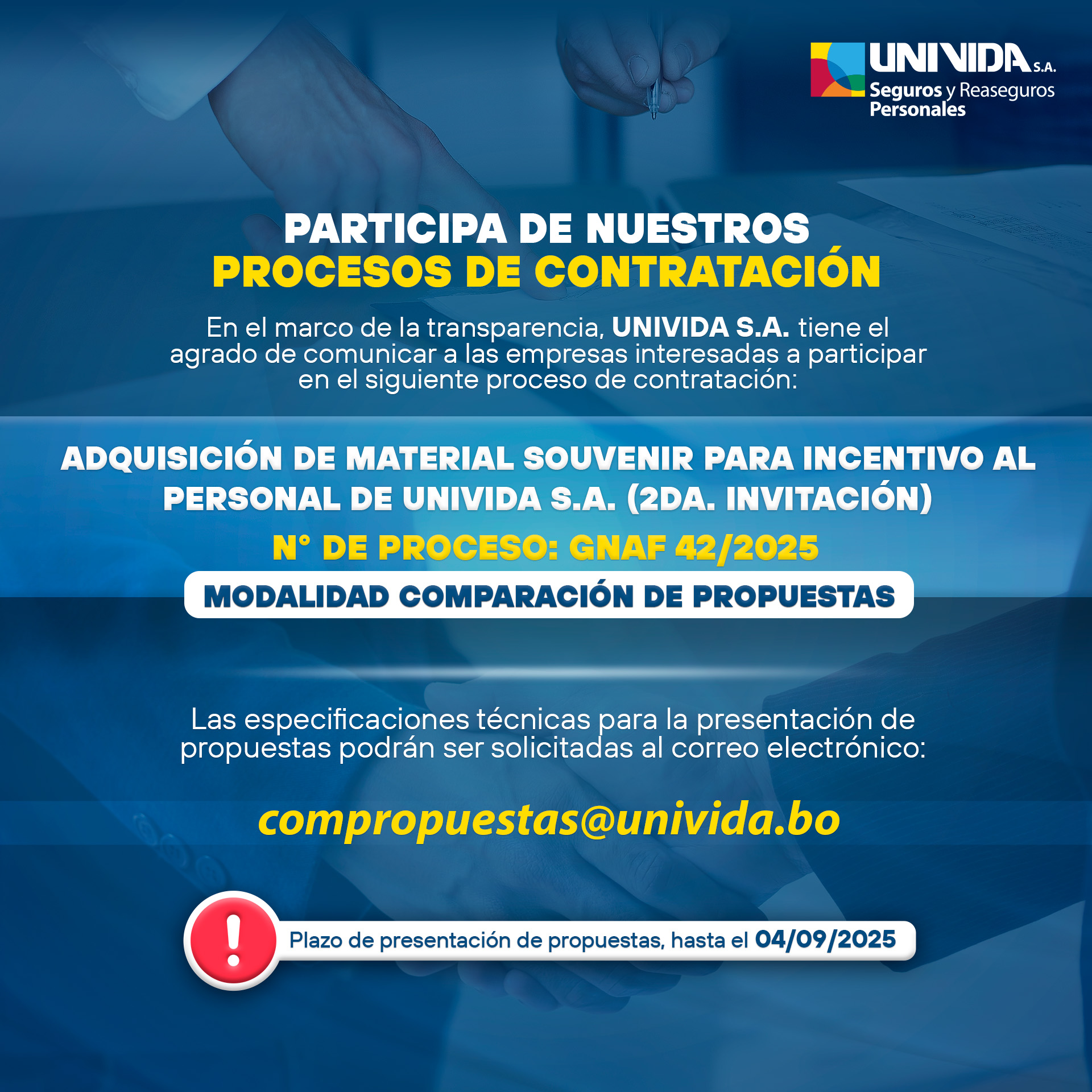 Proceso de contratación 2025