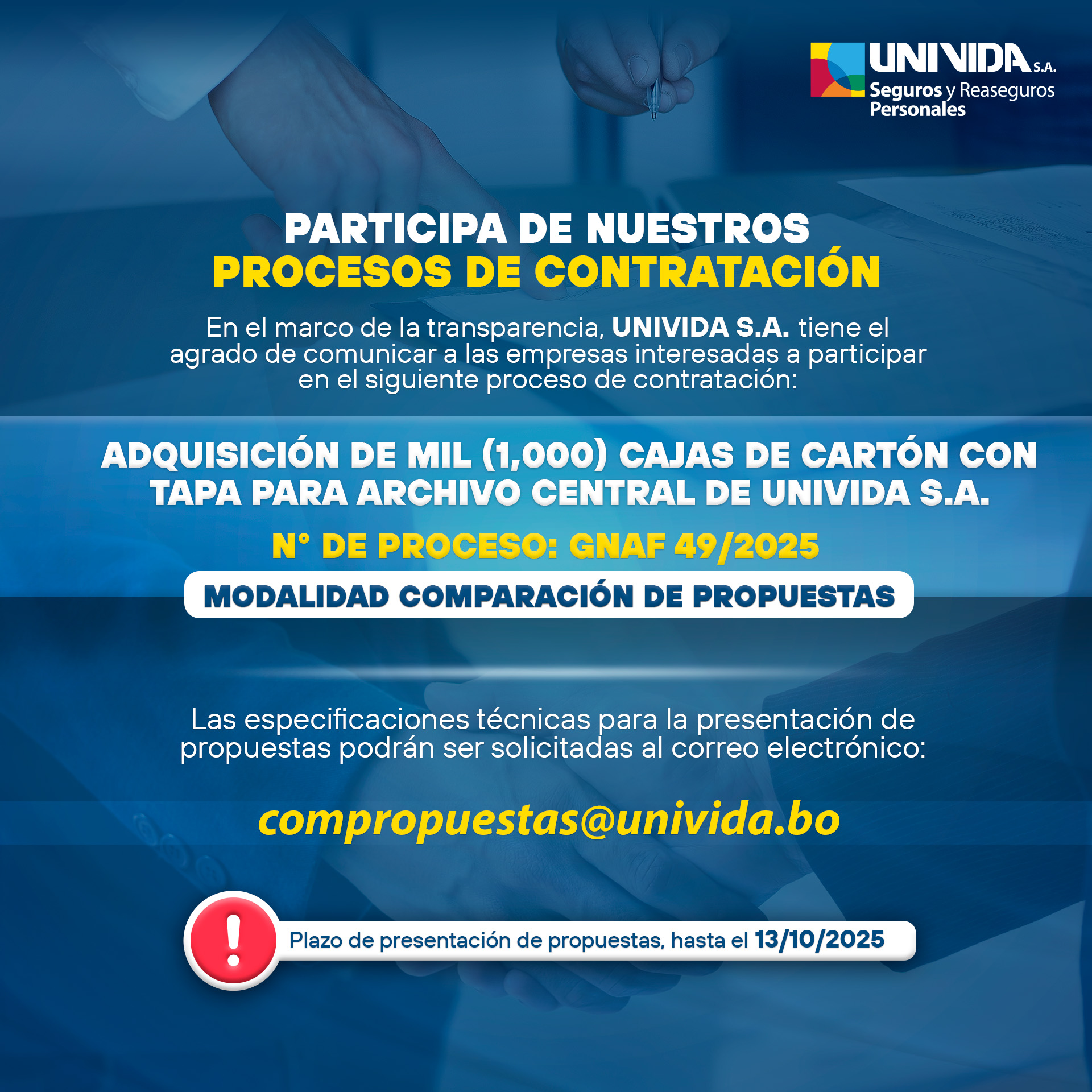 Proceso de contratación 2025