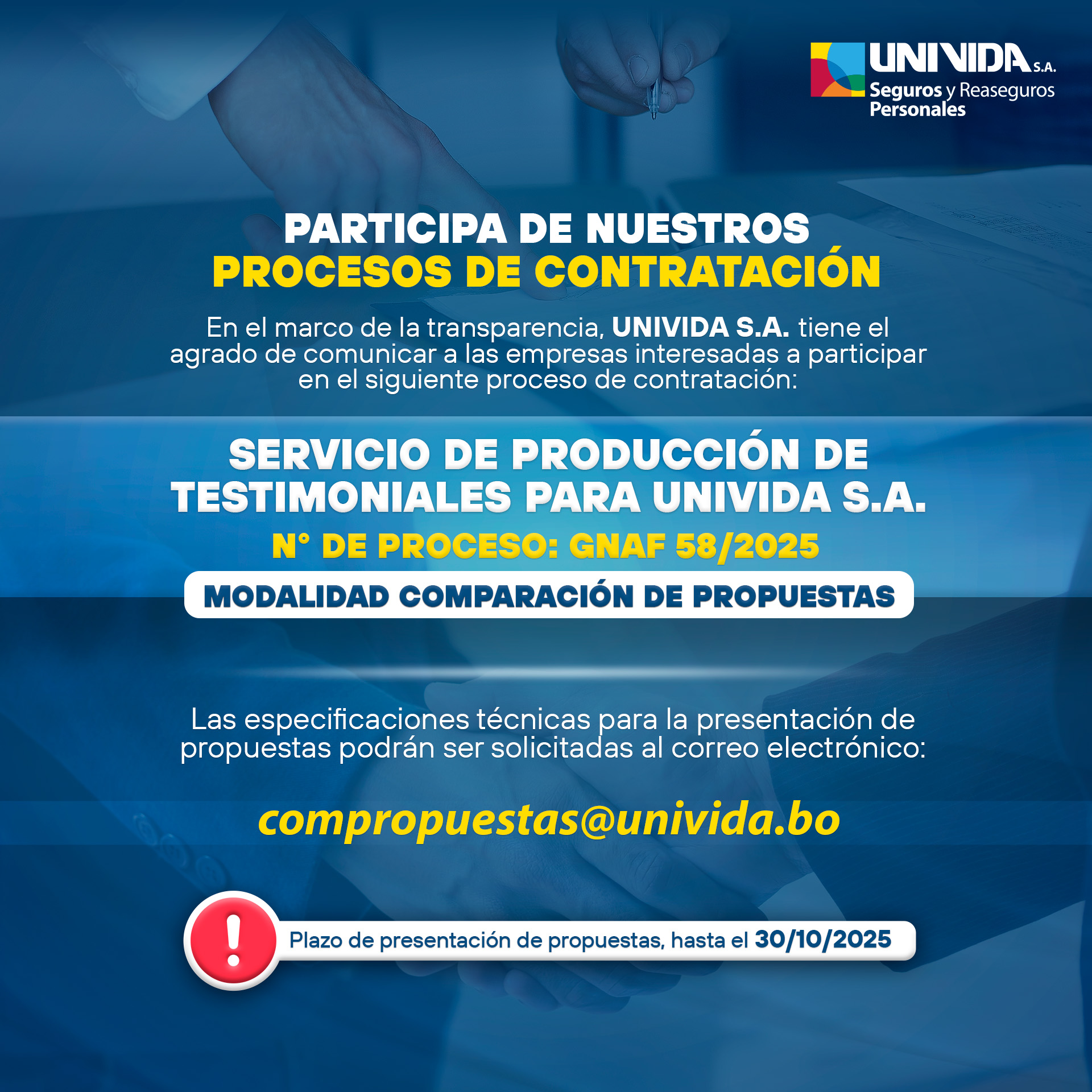 Proceso de contratación 2025