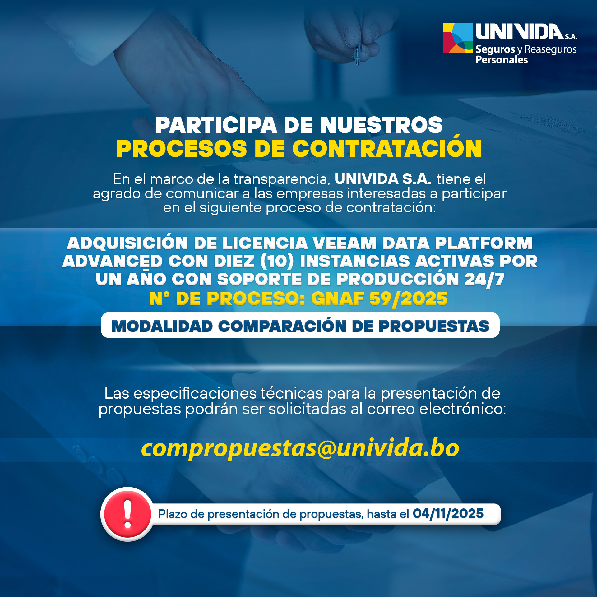 Proceso de contratación 2025