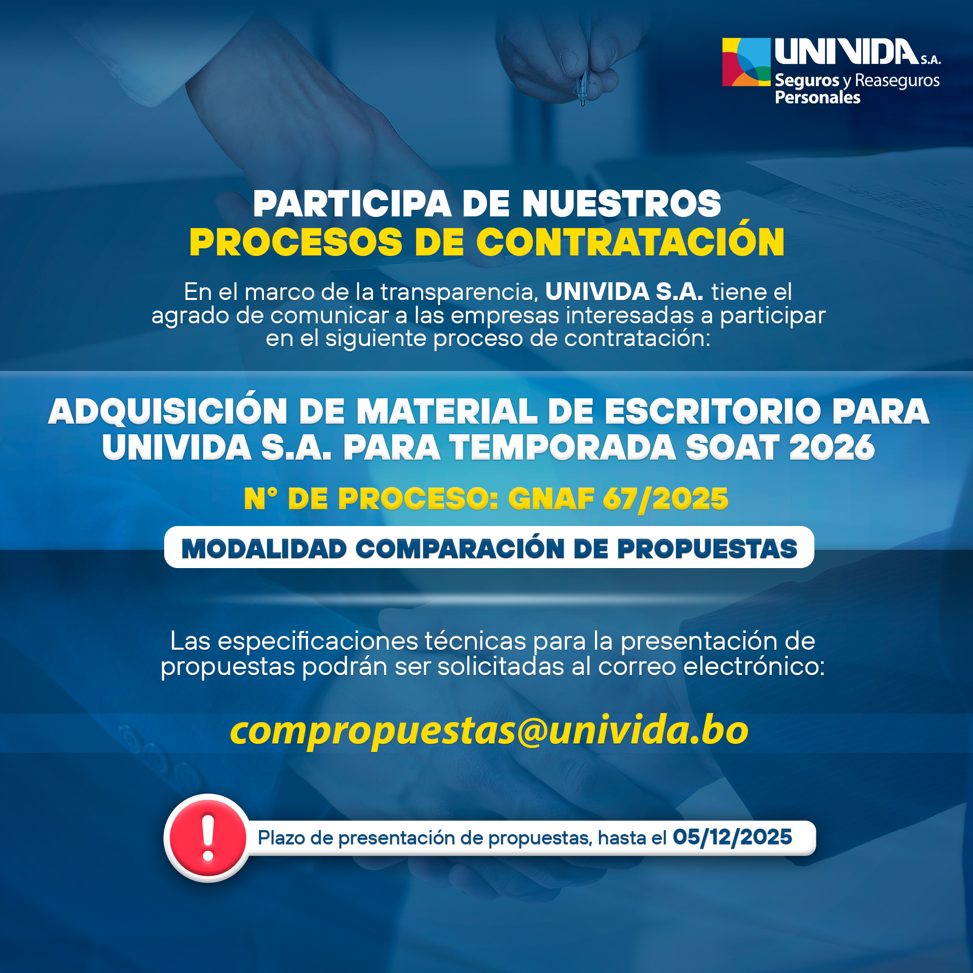 Proceso de contratación 2025